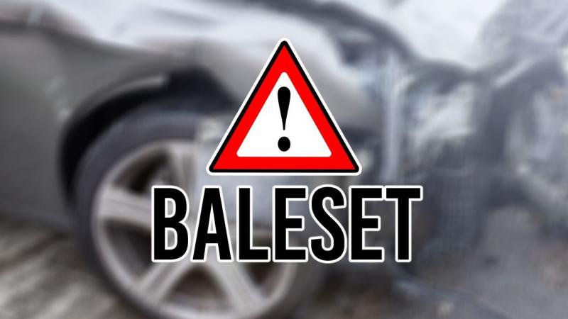 Frontális ütközés történt Szabolcsban: az út teljes szélességében lezárták, a mentőszolgálat és a tűzoltóság is a helyszínre érkezett.