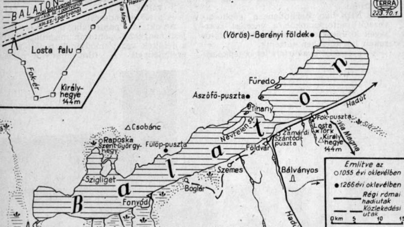 A műholdas felvételek révén bukkantak rá a Balaton mélyén rejtőző elsüllyedt falura.